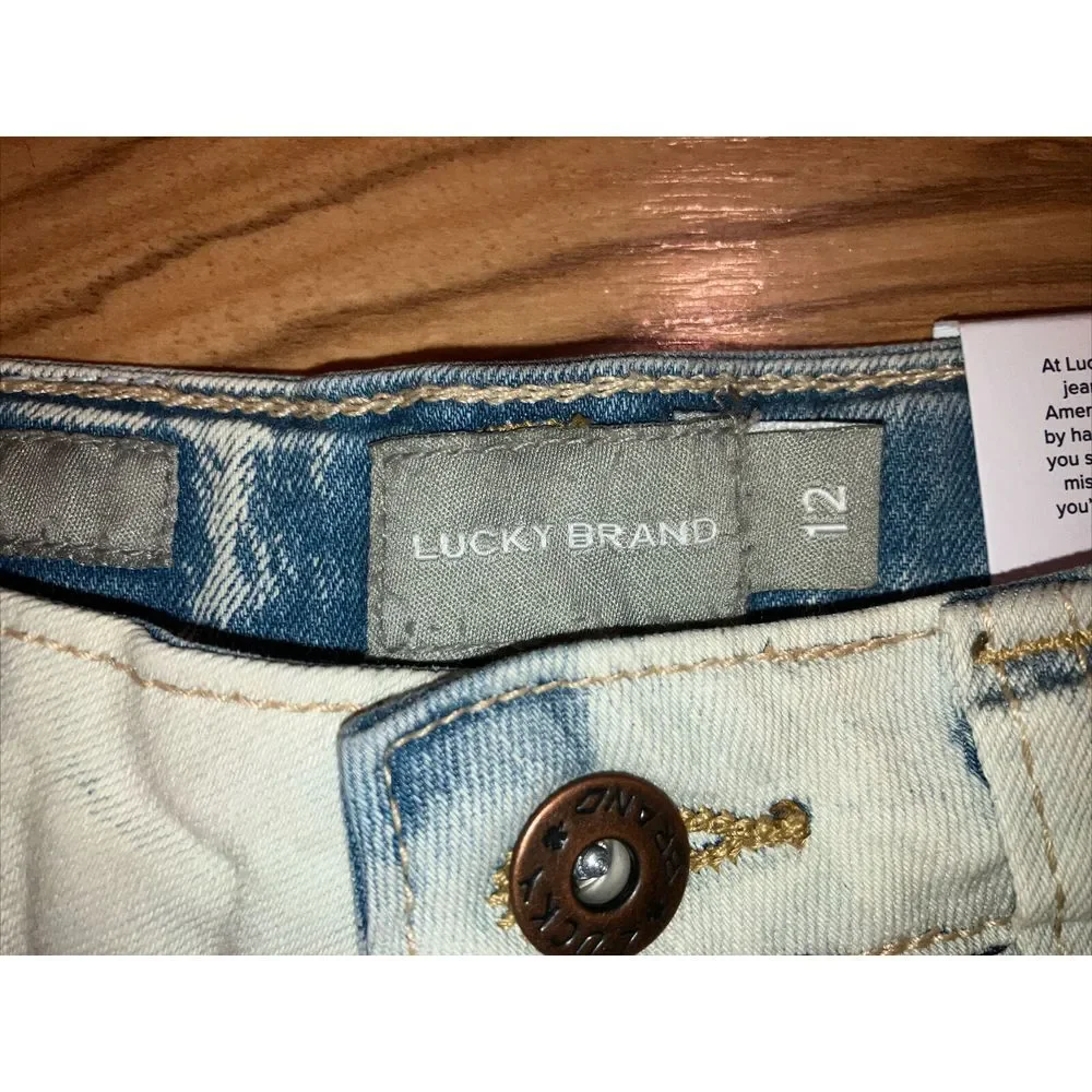 Lucky Brand Girls‎ Riley Jean Denim Shorts Size 12 NEW BNWT